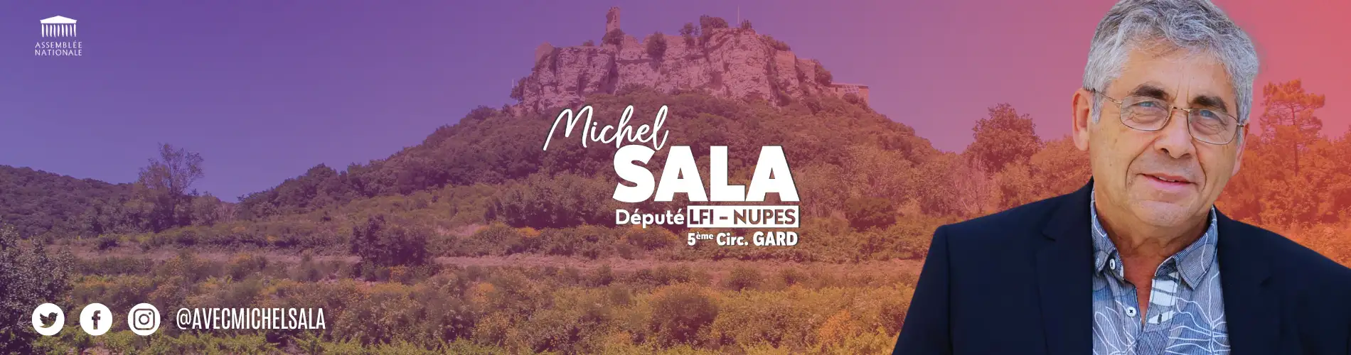 Michel Sala Député LFI - NUPES CINQUIEME CIRCONSCRIPTION DU GARD